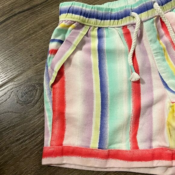 Wonder nation rainbow print pull on short size 6-6x - Picture 3 of 6